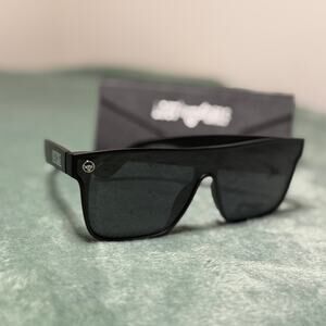 Lost Calf Opal Polarized Sunglasses Black Unisex USA Assembled w/Case